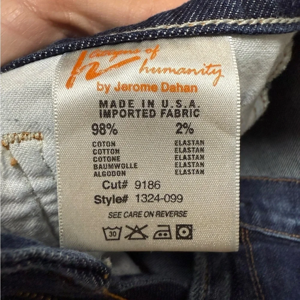 Citizens Of Humanity Dark Blue Distressed Skinny Jeans
